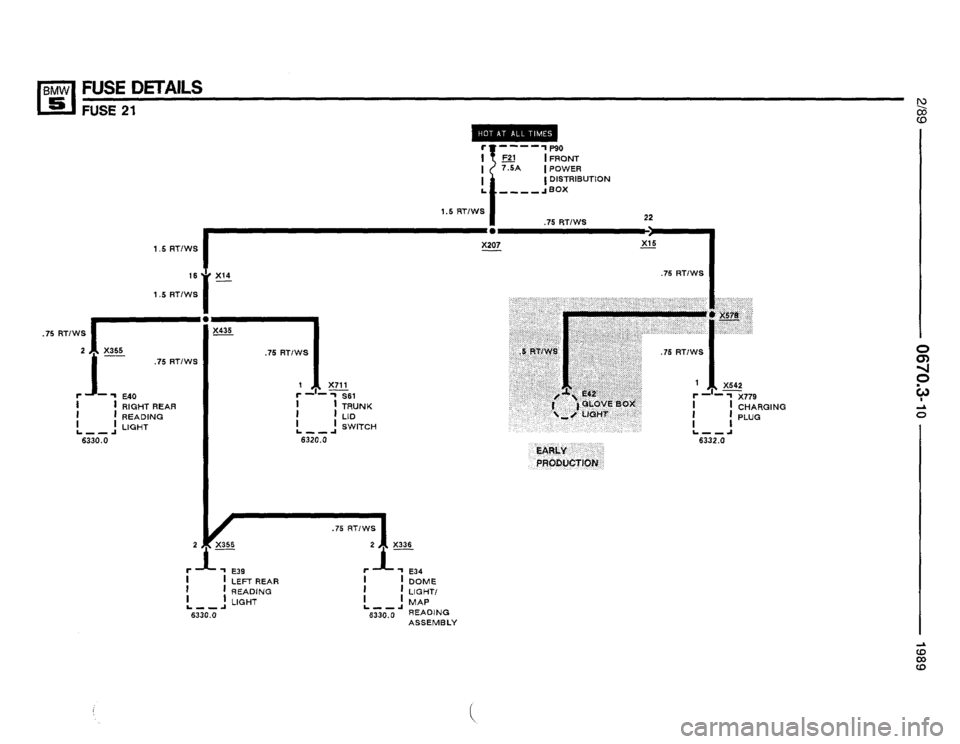 BMW 525i 1989 E34 Electrical Troubleshooting Manual 