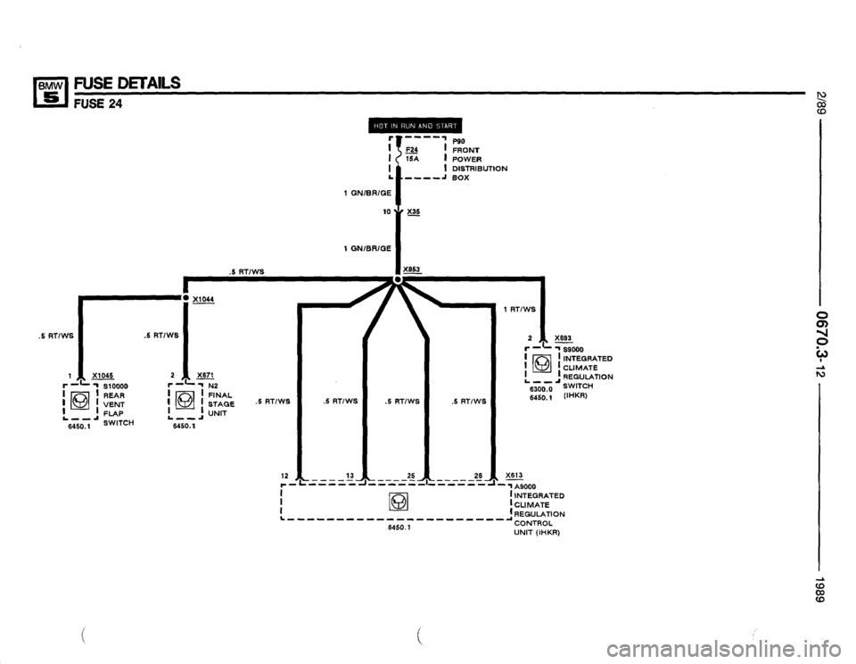 BMW 525i 1989 E34 Electrical Troubleshooting Manual 