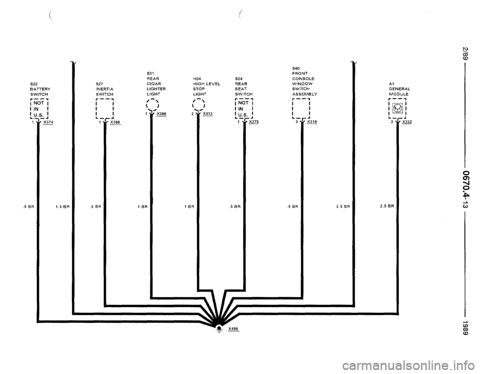 BMW 525i 1989 E34 Electrical Troubleshooting Manual 