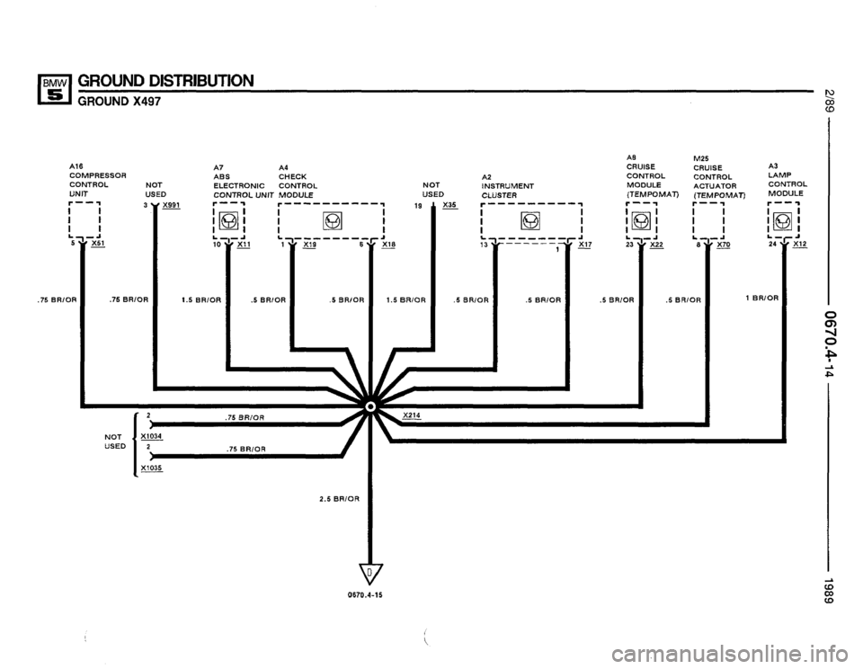 BMW 525i 1989 E34 Electrical Troubleshooting Manual 