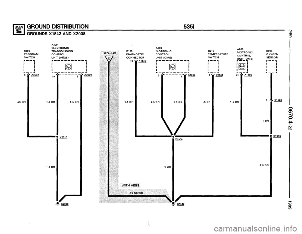 BMW 525i 1989 E34 Electrical Troubleshooting Manual (334 Pages)