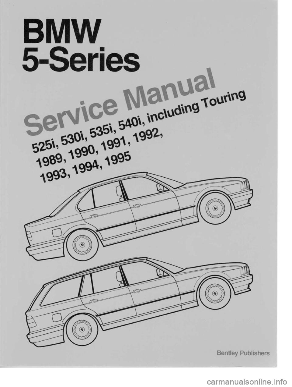 BMW 525i 1989 E34 Workshop Manual 