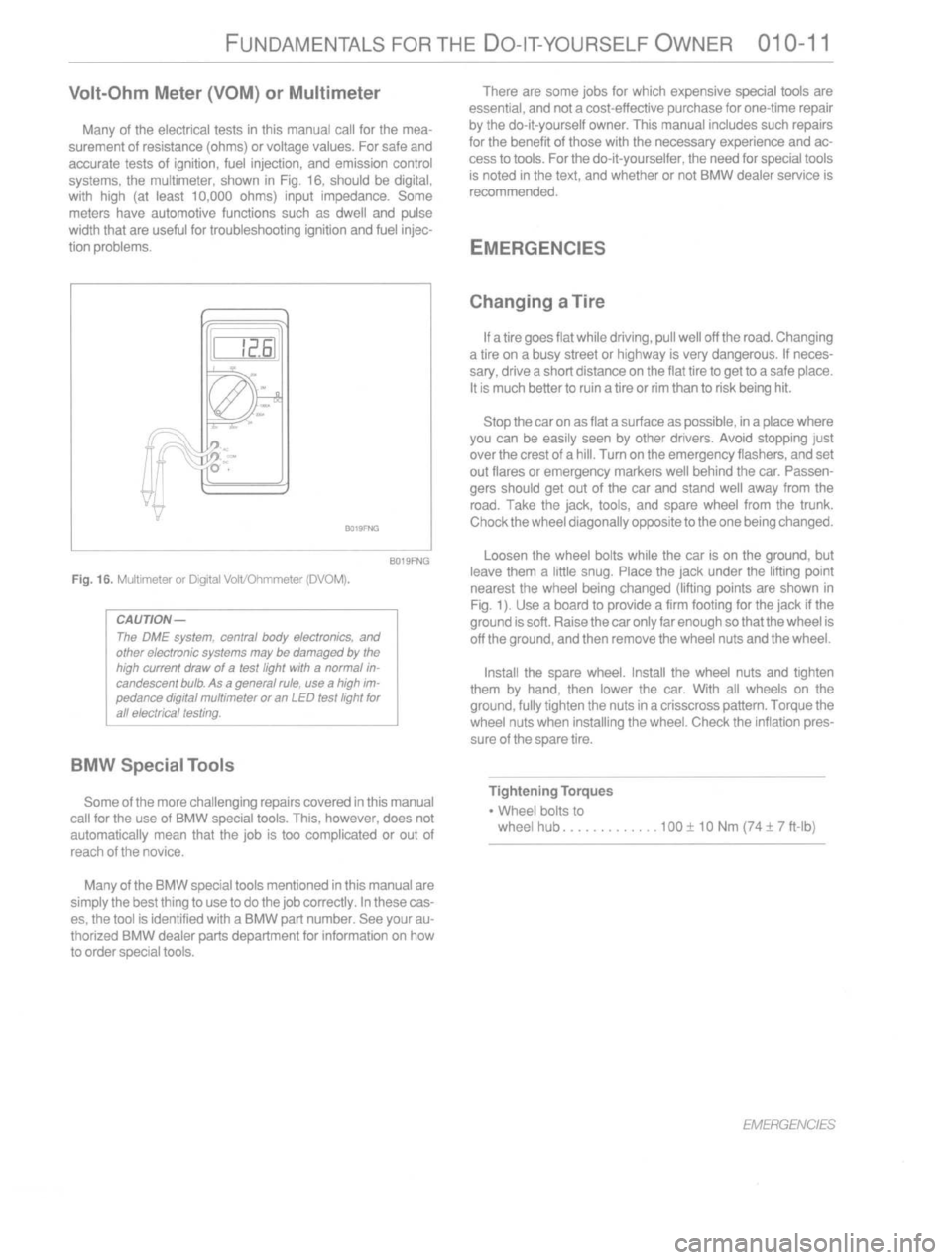 BMW 318i 1993 E36 User Guide 