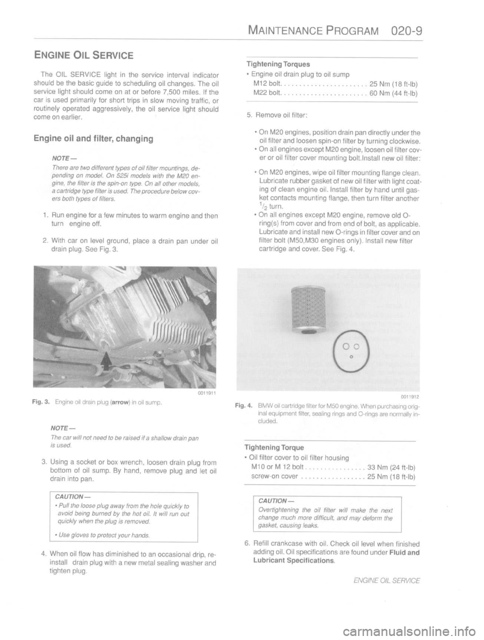 BMW 540i 1989 E34 Owners Manual 