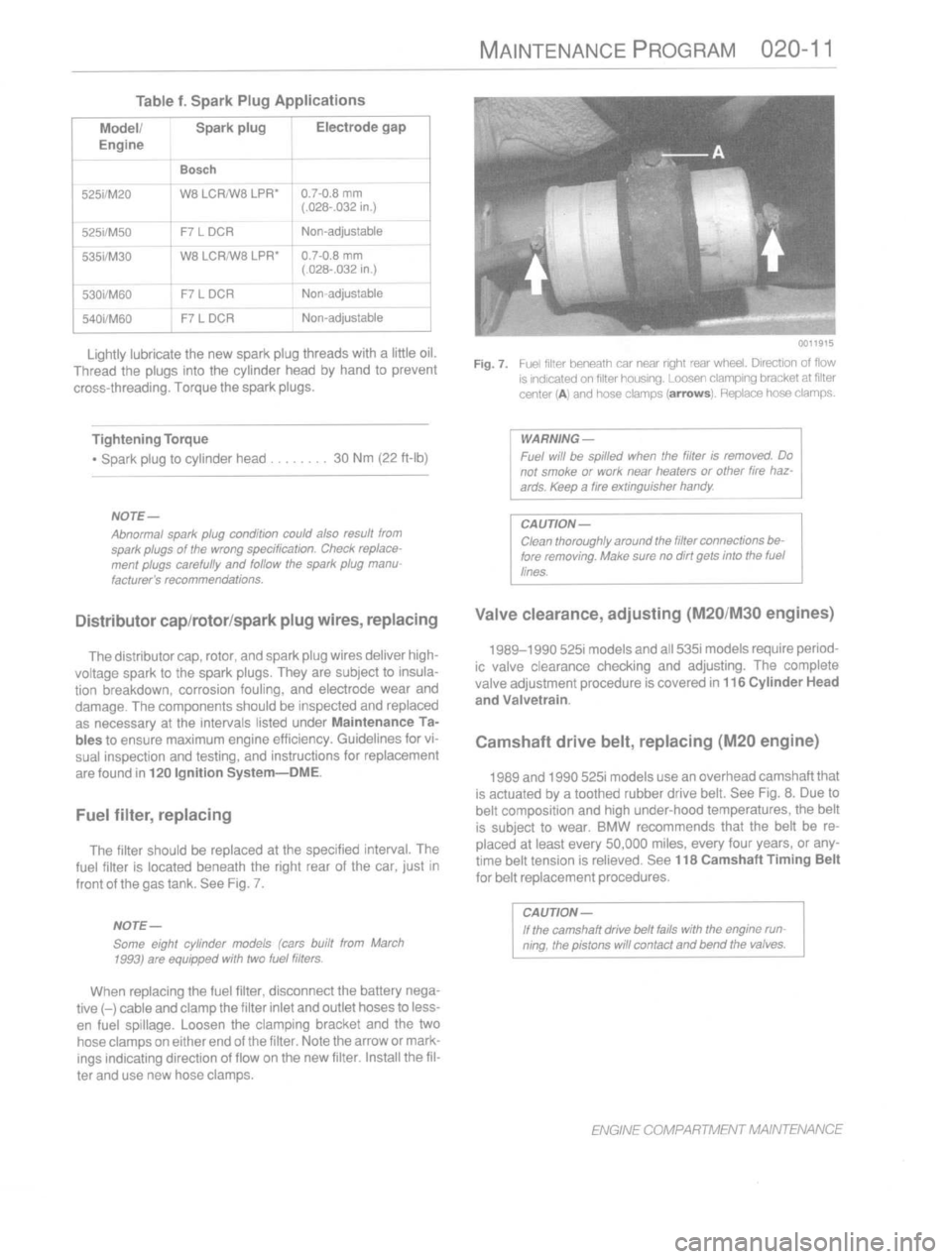 BMW 318i 1993 E36 Owners Guide 