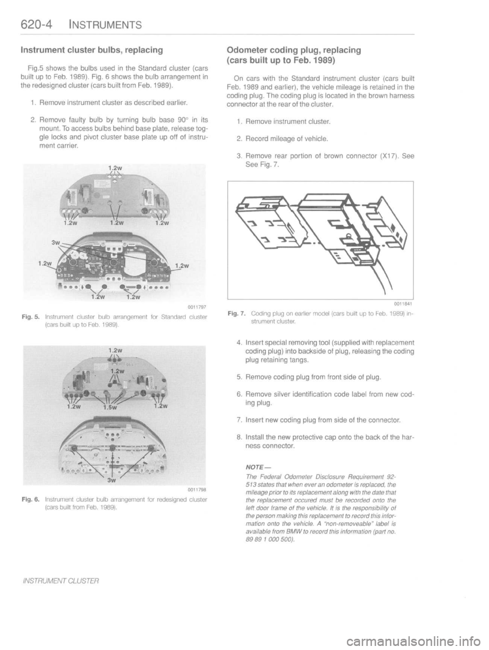 BMW 540i 1989 E34 Workshop Manual 