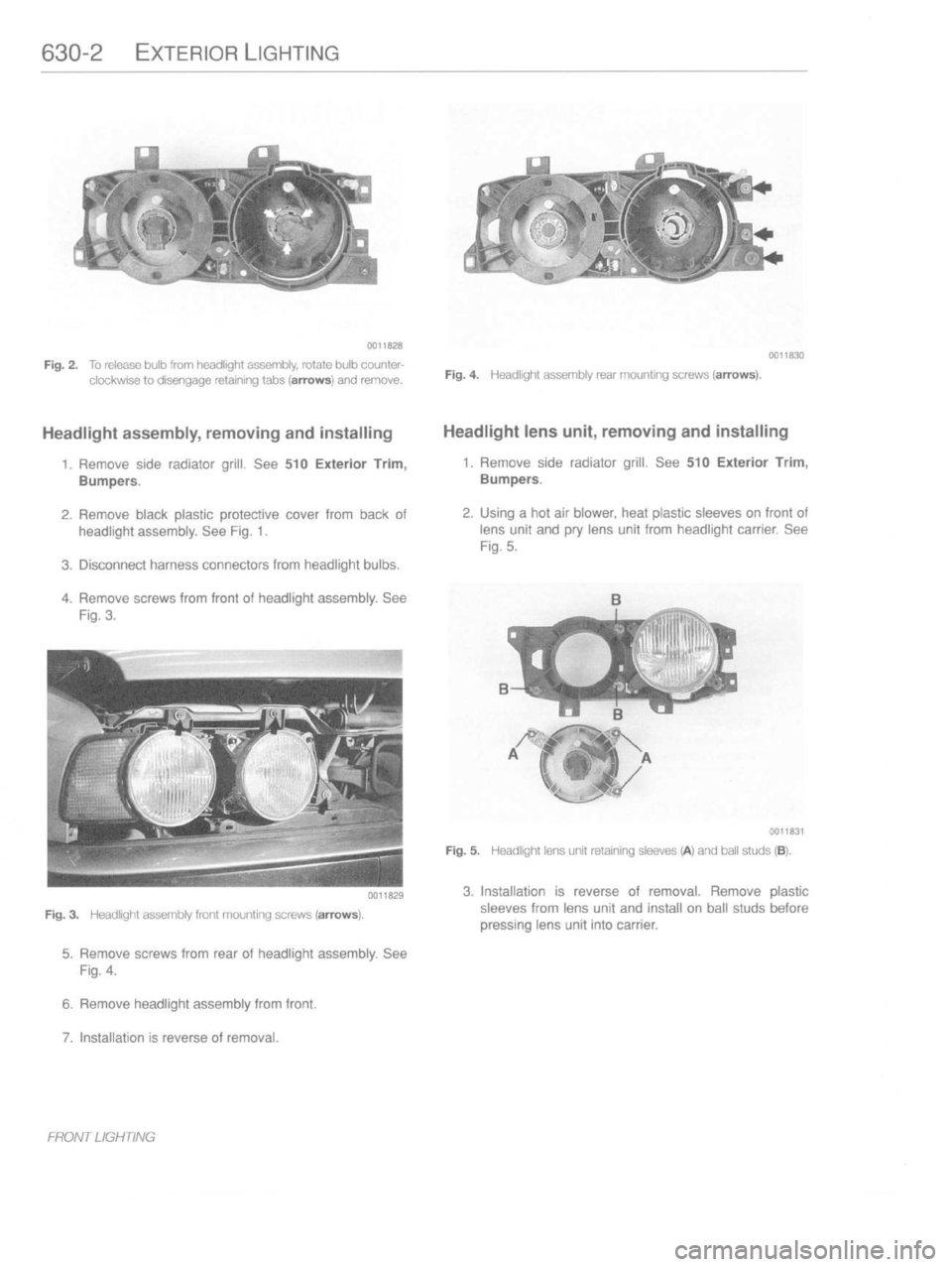 BMW 540i 1989 E34 Workshop Manual 