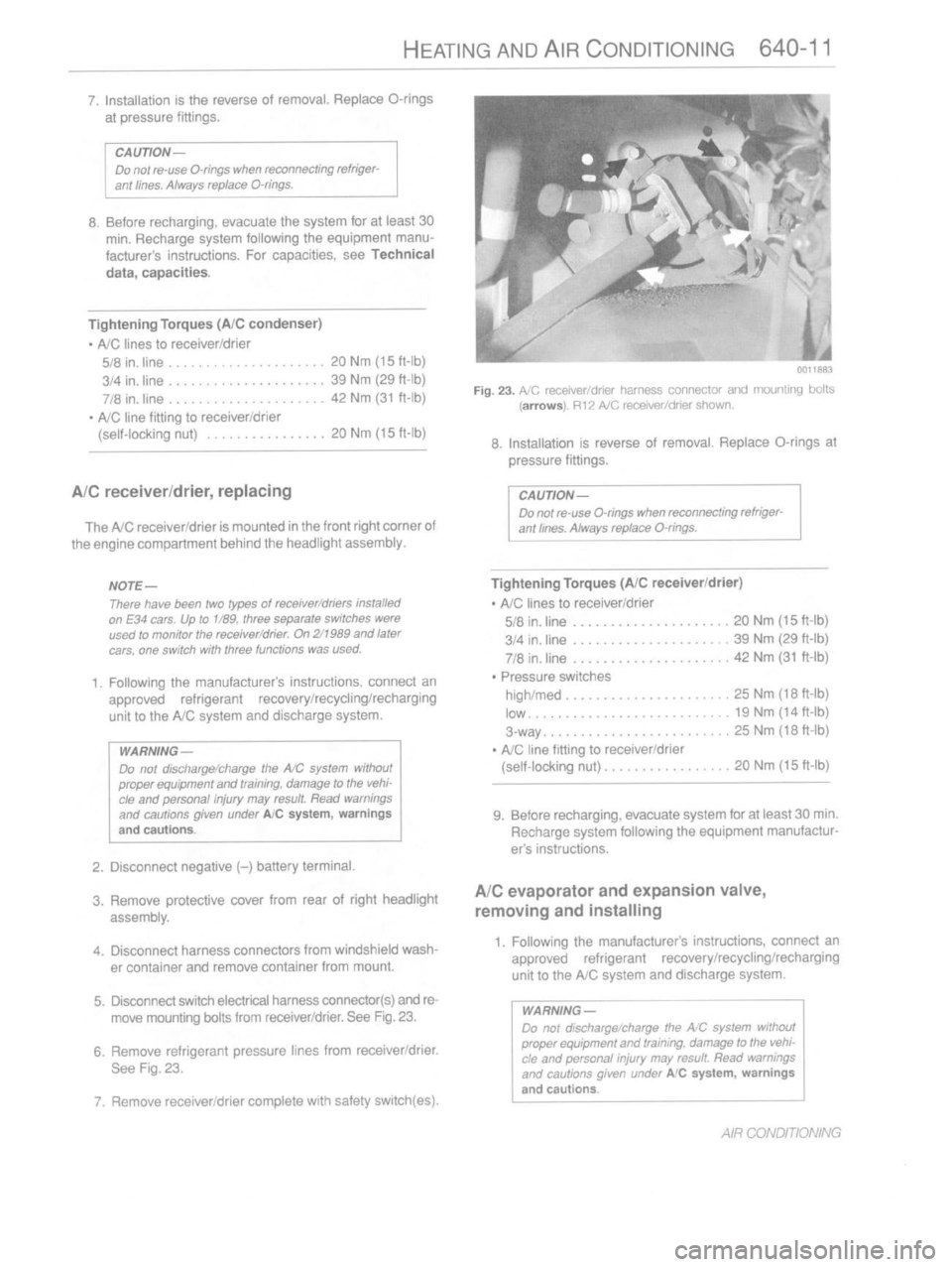 BMW 540i 1989 E34 Workshop Manual 