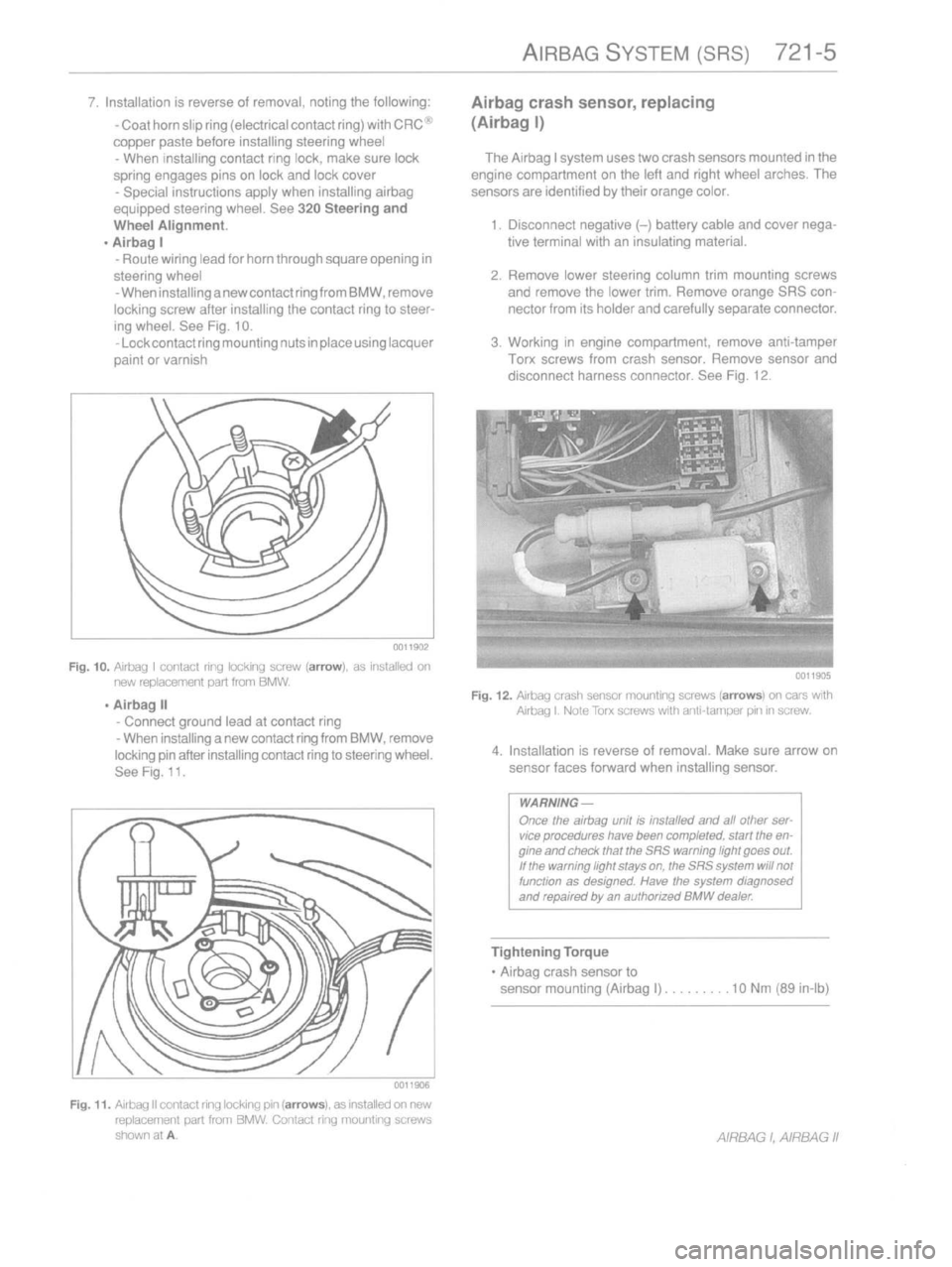 BMW 535i 1989 E34 Workshop Manual 