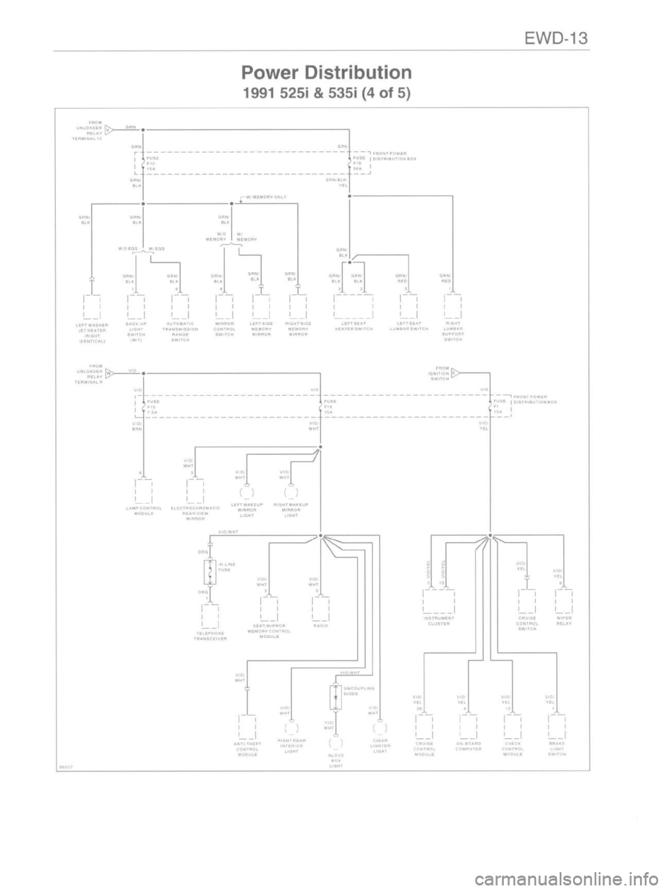 BMW 540i 1989 E34 Workshop Manual 