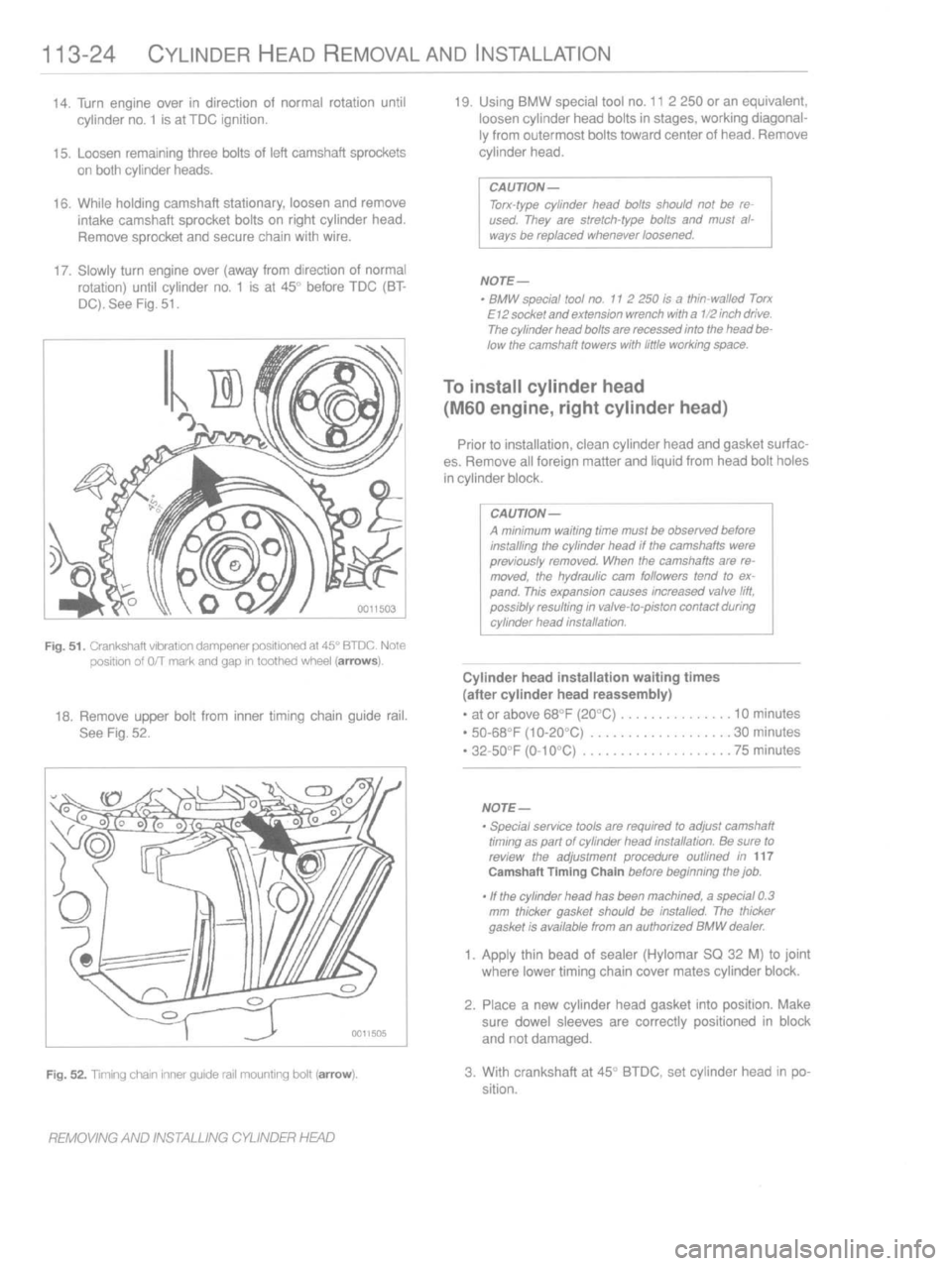 BMW 318i 1993 E36 Owners Manual 