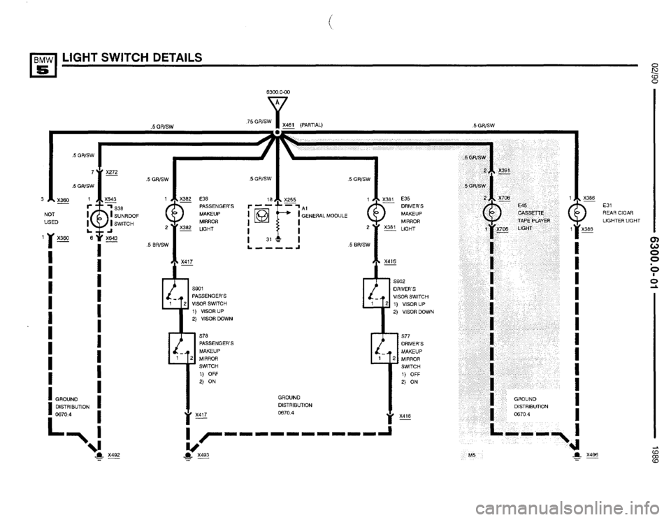 BMW 535i 1990 E34 Electrical Troubleshooting Manual BMW 535i 1990 E34 Electrical Troubleshooting Manual