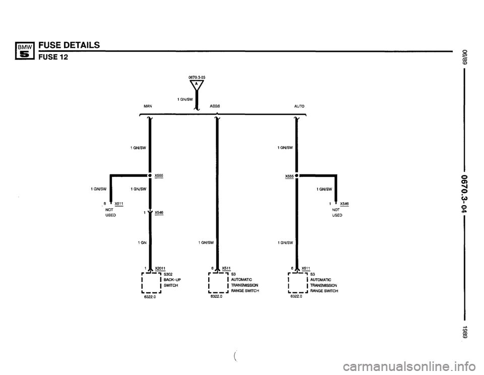 BMW 535i 1990 E34 Electrical Troubleshooting Manual (368 Pages)