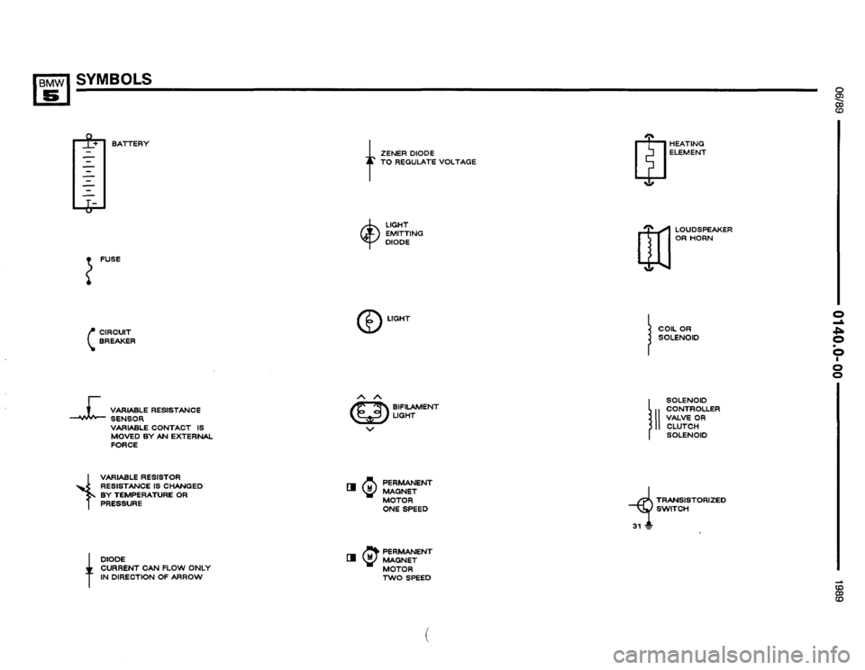BMW 525i 1990 E34 Electrical Troubleshooting Manual 