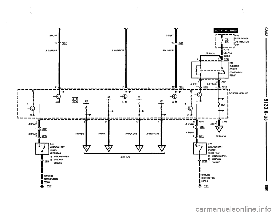 BMW 525i 1991 E34 Electrical Troubleshooting Manual (408 Pages), Page