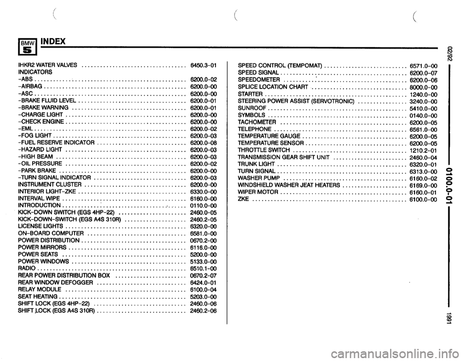 BMW 525i 1991 E34 Electrical Troubleshooting Manual 