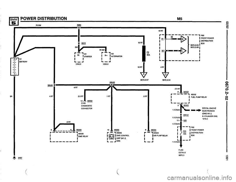 BMW 525i 1991 E34 Electrical Troubleshooting Manual 