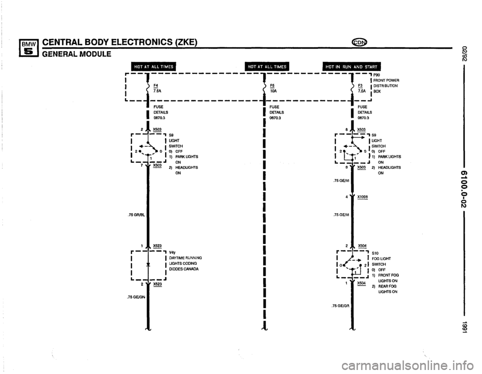 BMW 535i 1991 E34 Electrical Troubleshooting Manual BMW 535i 1991 E34 Electrical Troubleshooting Manual