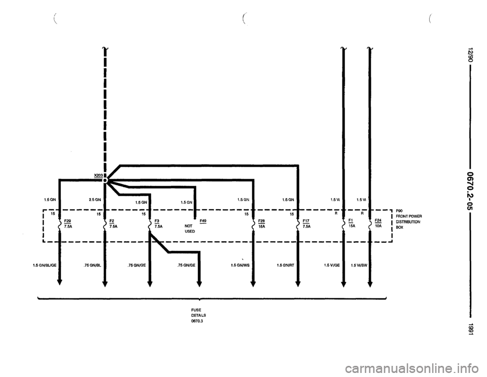 BMW 525i 1991 E34 Electrical Troubleshooting Manual 