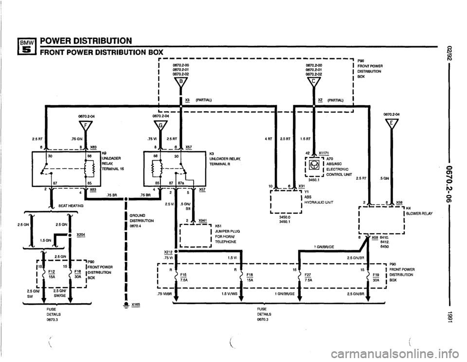 BMW 525i 1991 E34 Electrical Troubleshooting Manual 