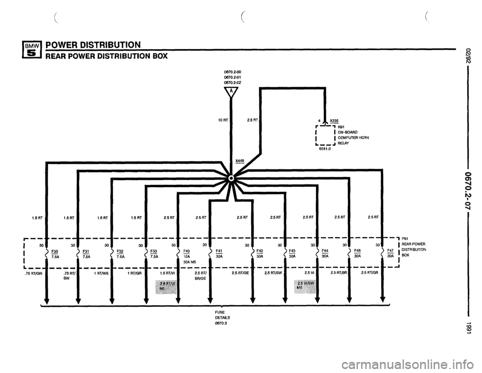 BMW 525i 1991 E34 Electrical Troubleshooting Manual 