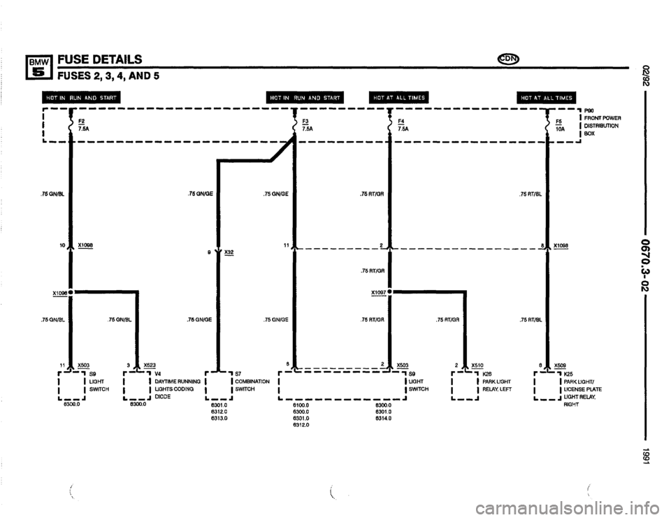 BMW 525i 1991 E34 Electrical Troubleshooting Manual 