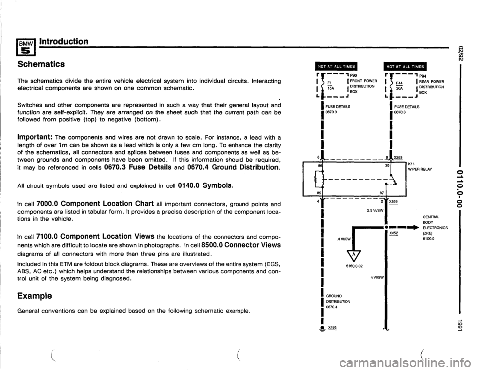 BMW M5 1991 E34 Electrical Troubleshooting Manual 