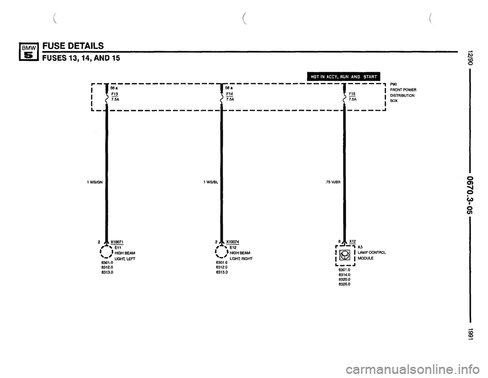 BMW 525i 1991 E34 Electrical Troubleshooting Manual 