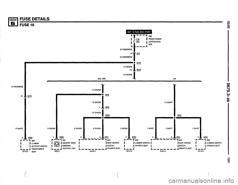 BMW 525i 1991 E34 Electrical Troubleshooting Manual 