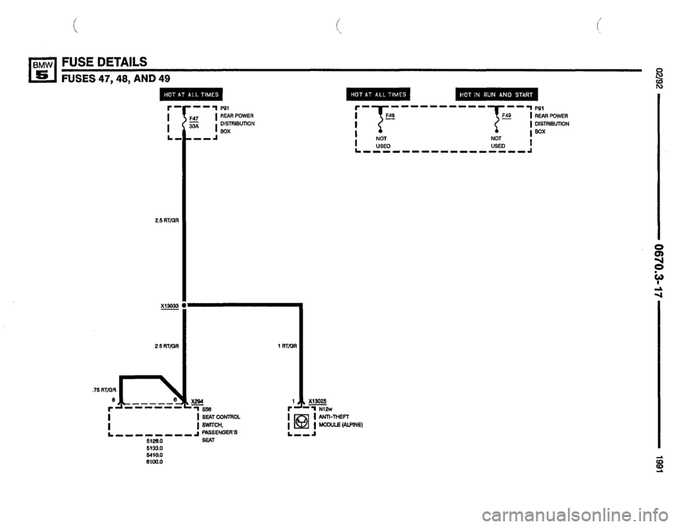 BMW 525i 1991 E34 Electrical Troubleshooting Manual 