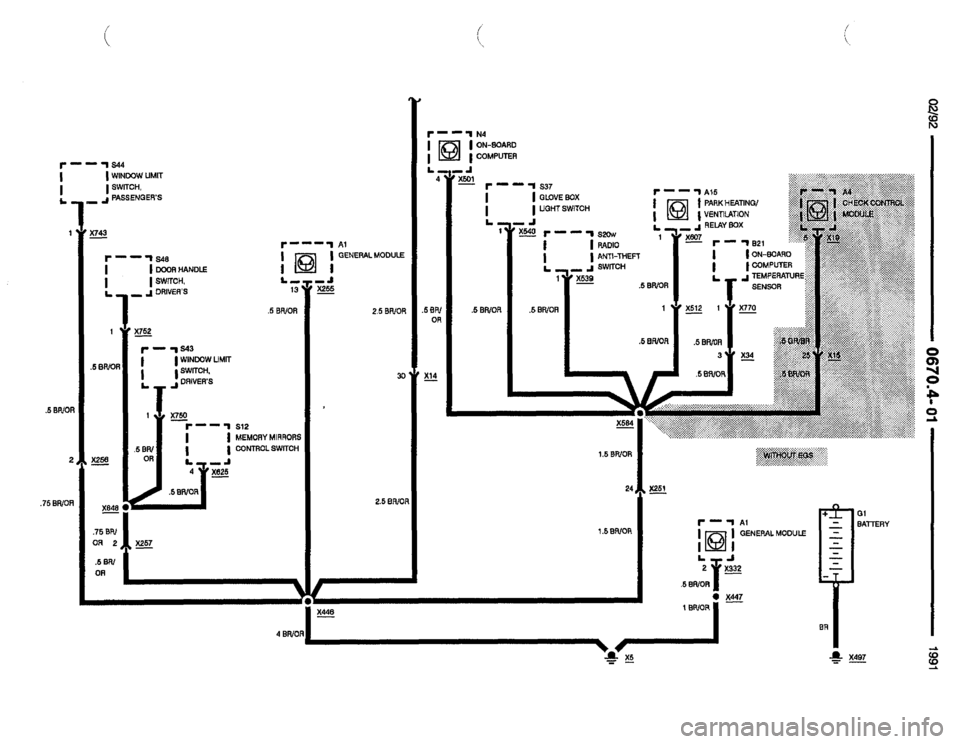 BMW 525i 1991 E34 Electrical Troubleshooting Manual 