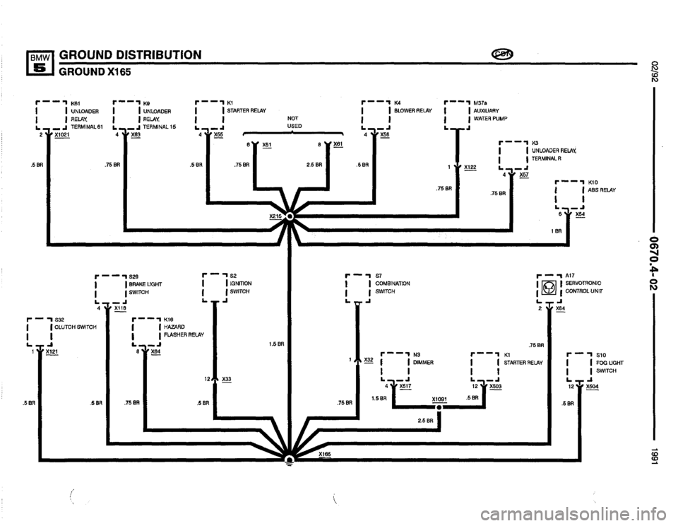 BMW 525i 1991 E34 Electrical Troubleshooting Manual 