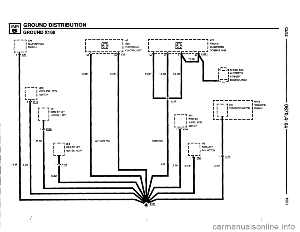 BMW 525i 1991 E34 Electrical Troubleshooting Manual 