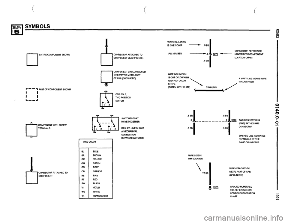 BMW M5 1991 E34 Electrical Troubleshooting Manual 