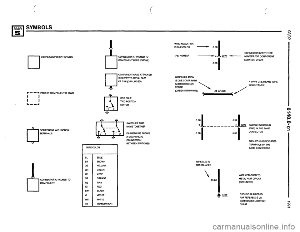 BMW 535i 1991 E34 Electrical Troubleshooting Manual 