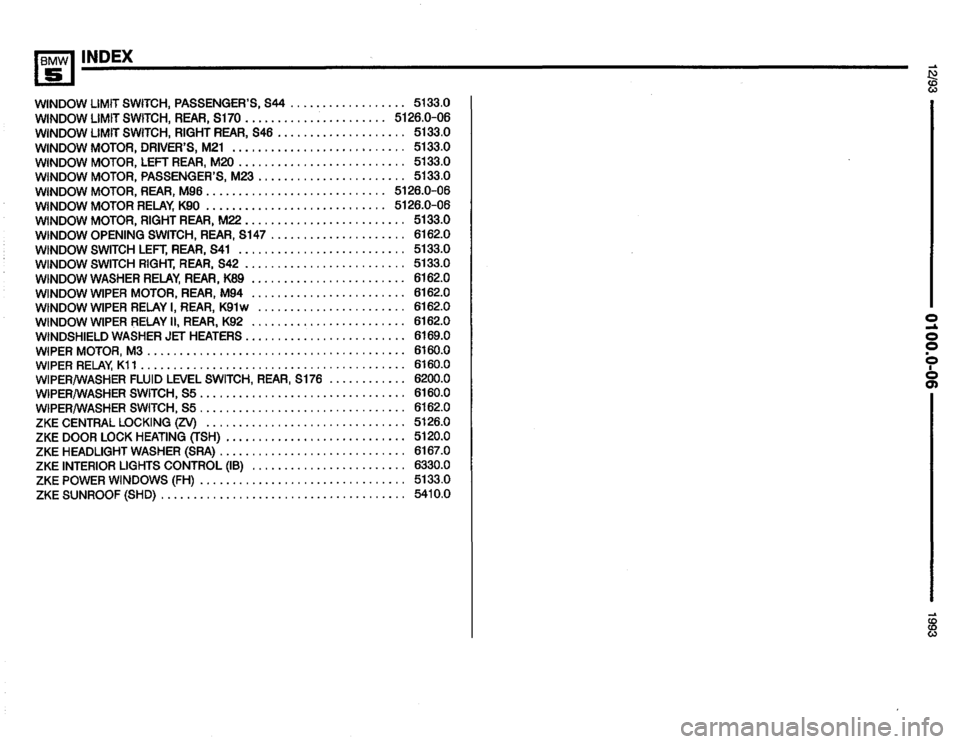 BMW M5 1993 E34 Electrical Troubleshooting Manual 