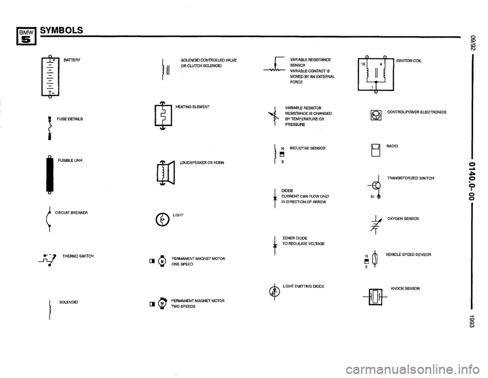 BMW 535i 1993 E34 Electrical Troubleshooting Manual 