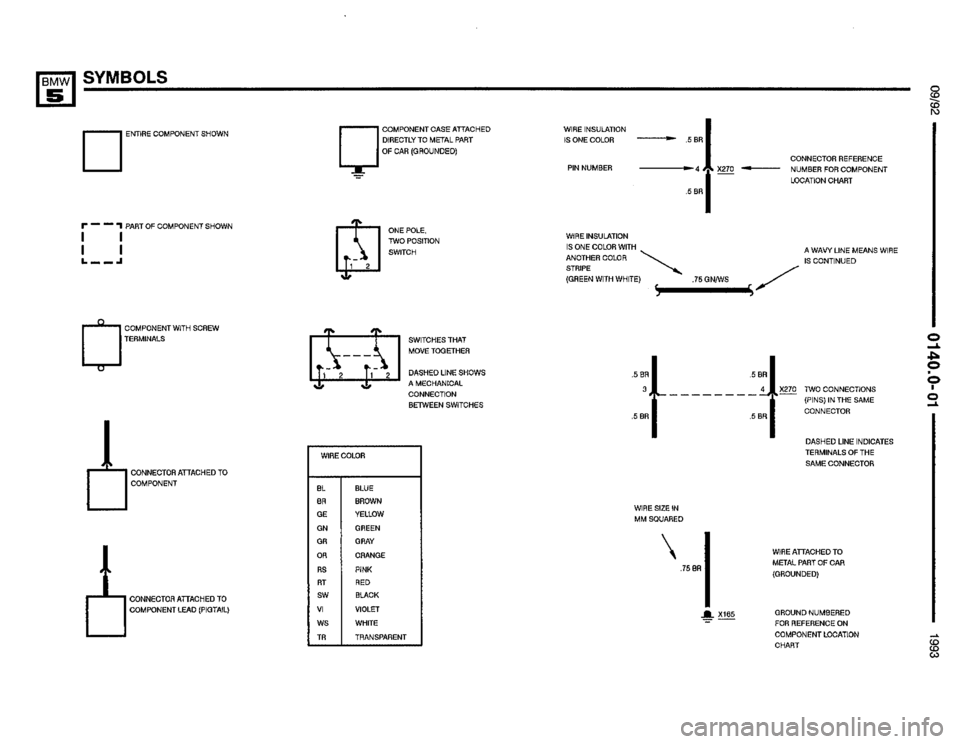 BMW 535i 1993 E34 Electrical Troubleshooting Manual 