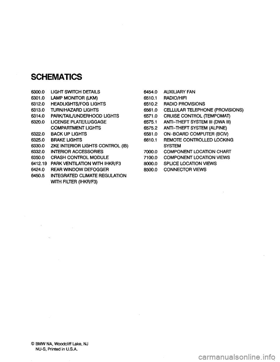 BMW 525it 1993 E34 Electrical Troubleshooting Manual 