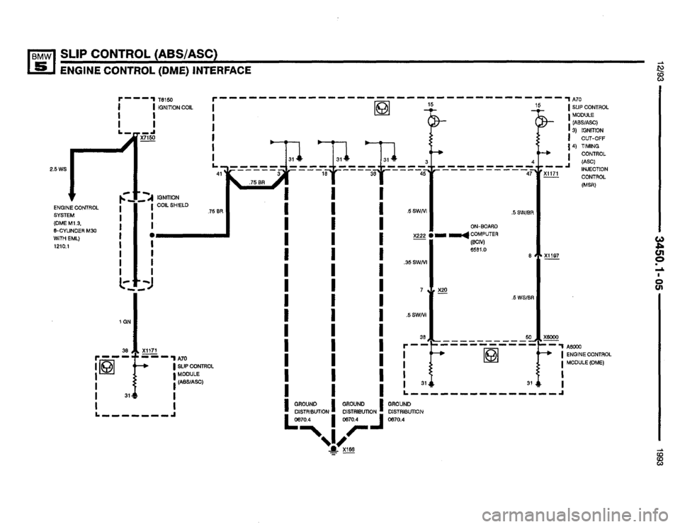 BMW 535i 1993 E34 Electrical Troubleshooting Manual 