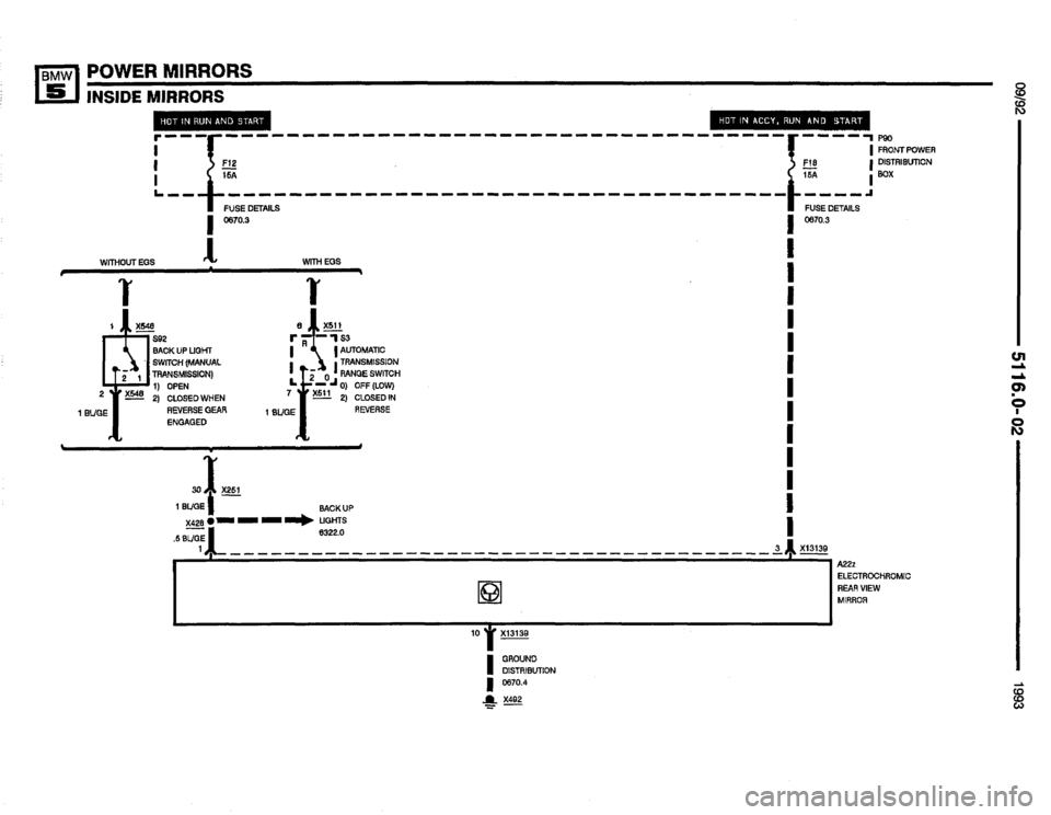 BMW 535i 1993 E34 Electrical Troubleshooting Manual 