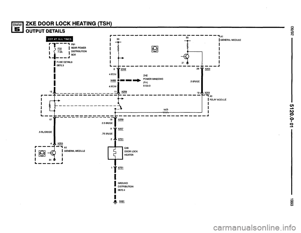 BMW 535i 1993 E34 Electrical Troubleshooting Manual 