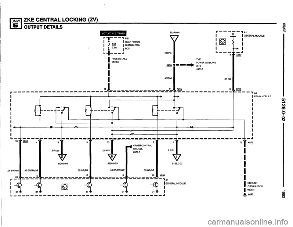 BMW 525i 1993 E34 Electrical Troubleshooting Manual 