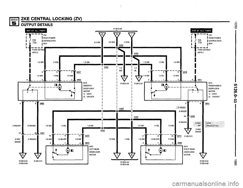 BMW 525i 1993 E34 Electrical Troubleshooting Manual 