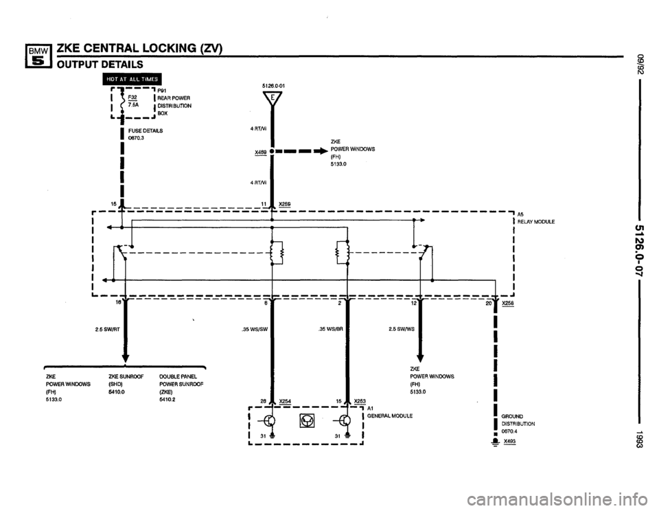 BMW 525i 1993 E34 Electrical Troubleshooting Manual 