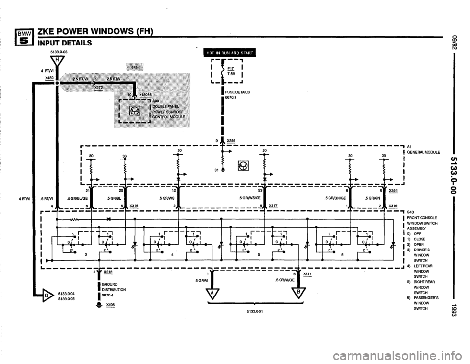 BMW 525i 1993 E34 Electrical Troubleshooting Manual 