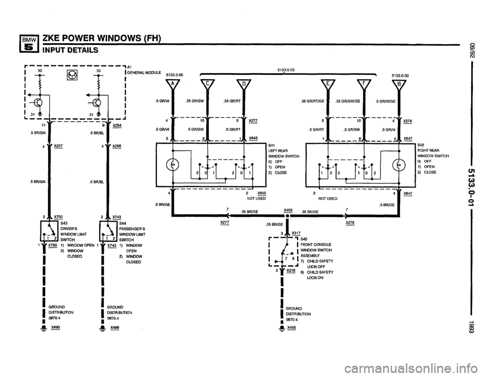 BMW 525i 1993 E34 Electrical Troubleshooting Manual 