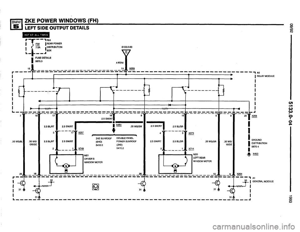 BMW 525i 1993 E34 Electrical Troubleshooting Manual 