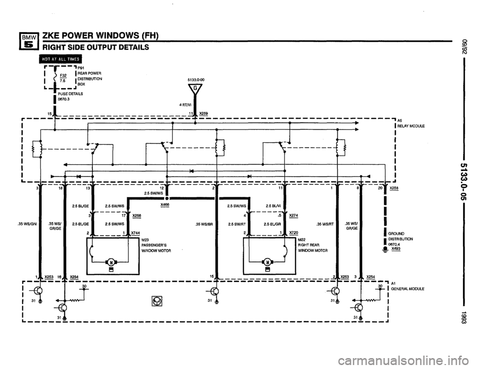 BMW 525i 1993 E34 Electrical Troubleshooting Manual 