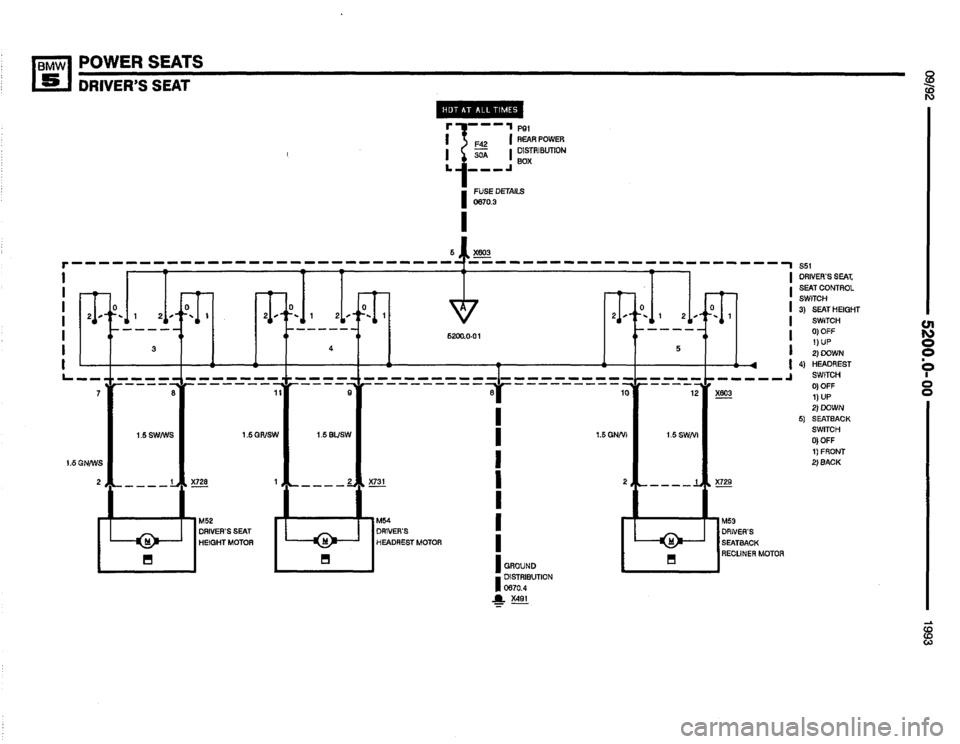 BMW 525i 1993 E34 Electrical Troubleshooting Manual 